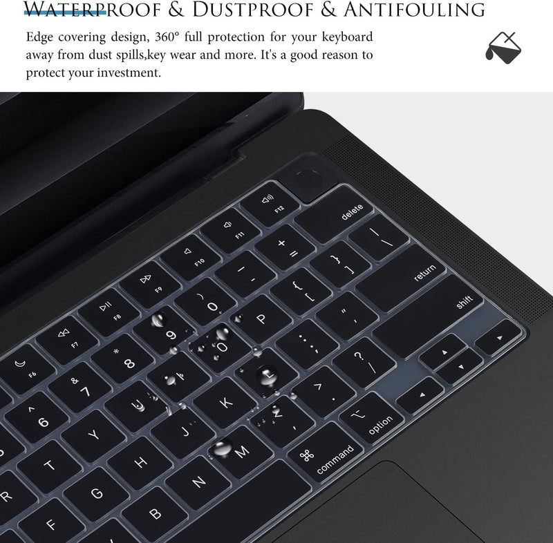 CASEDAO Keyboard Cover for 2025-2021 MacBook Pro 14 inch M5 M4 M3 M2 M1 Pro/Max Chip A3434 A3112 A3401 A3185 A2918 A2992 A2779 A2442, MacBook Pro 16 inch A3403 A3186 A2991 A2780 A2485 Keyboard Skin - Image 5